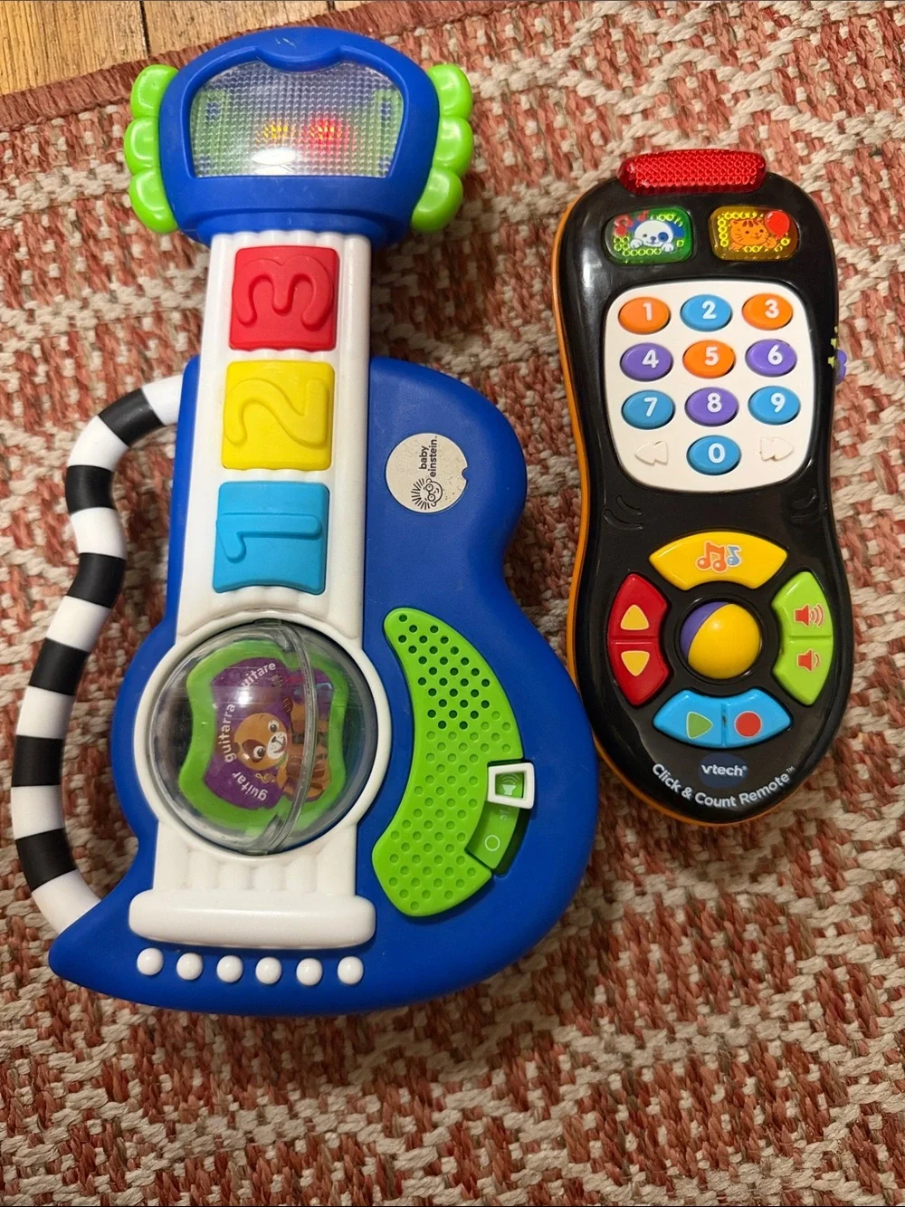 Click & Count Remote and Blue Musical Guitar Toy Set
